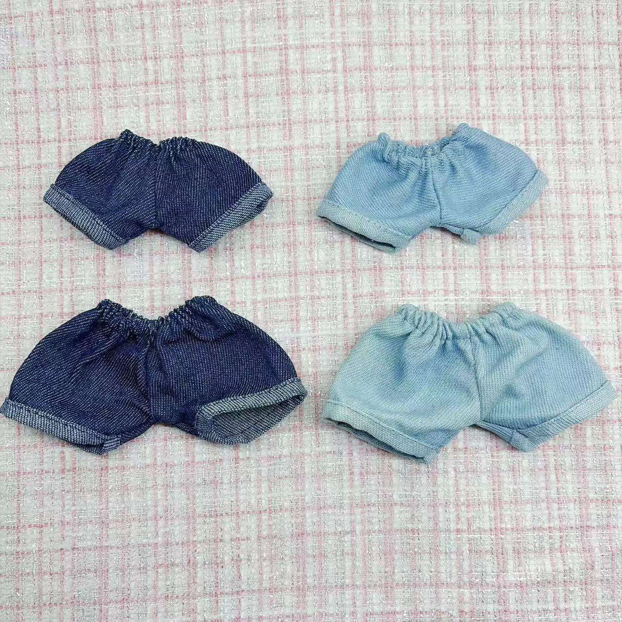 20CM Doll Pants Cotton Doll 17CM Labubu Doll Clothes Small Pants Floppy Ear Rabbit Jeans
