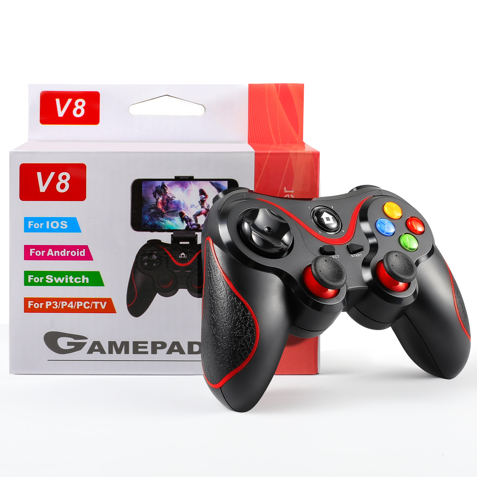 Upgraded X3 smart TV game box PC computer iOS Android phone hand wireless Bluetooth game controller V8