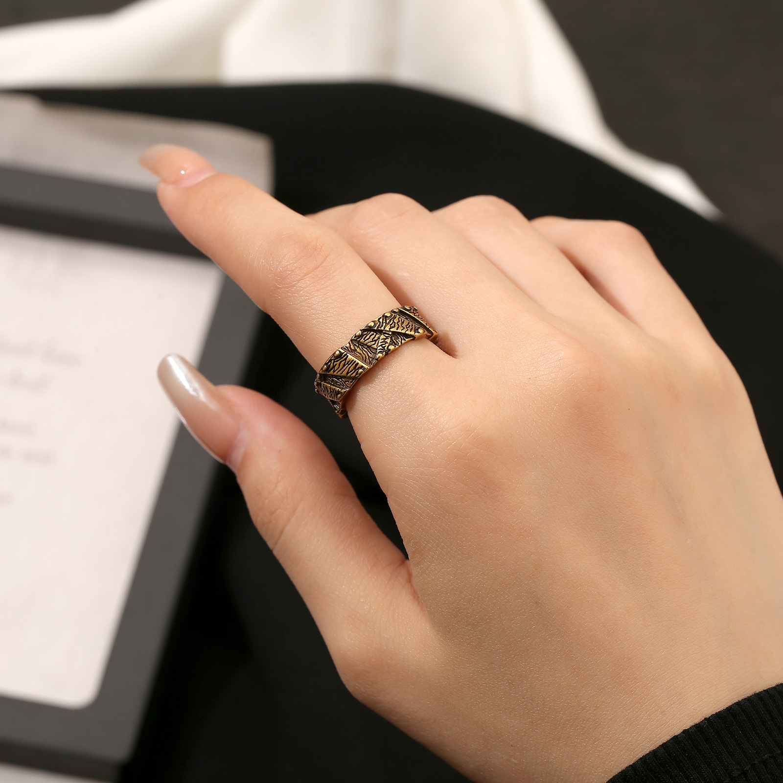 Wind Ring Heavy Men's Punk Ring Women's Index Finger Ring