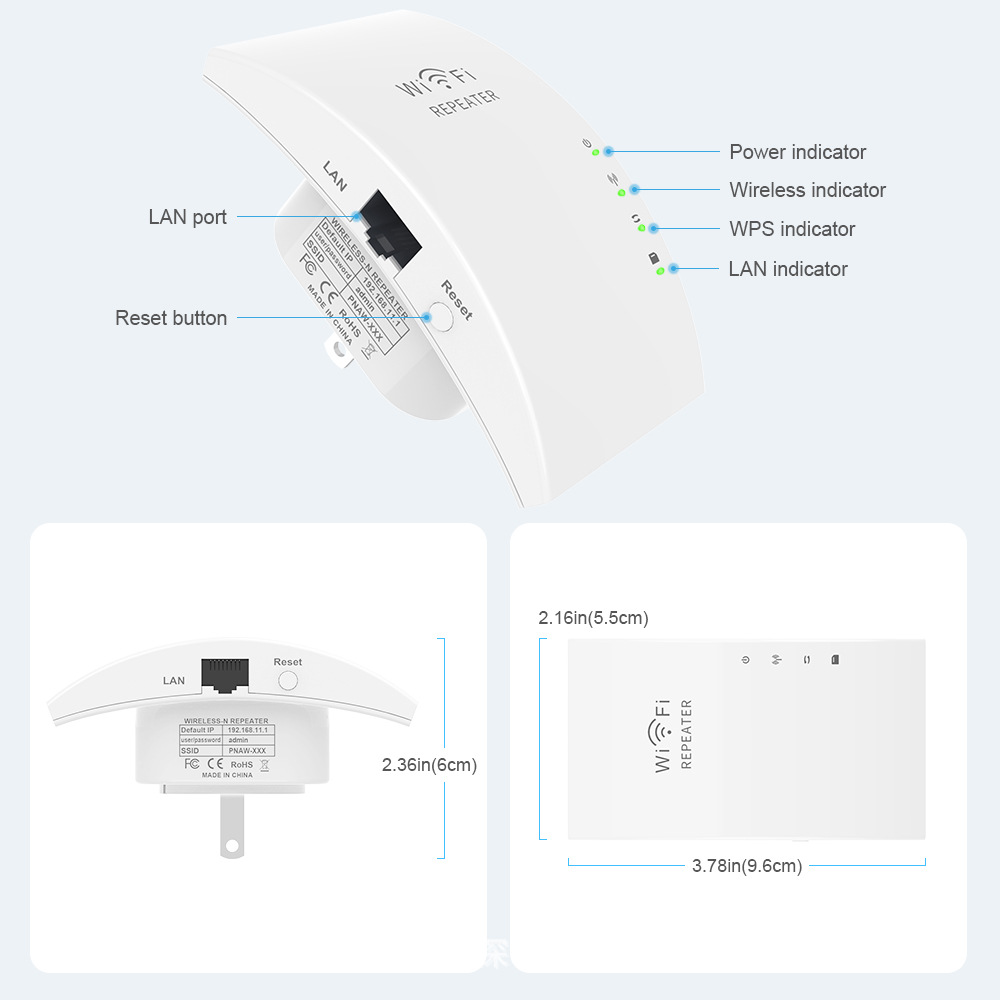 300mbps Wifi repeater signal extender wireless signal extender