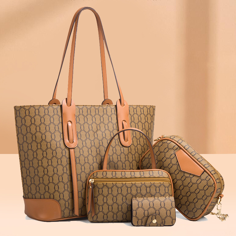 2026 new handbag large tote bag shoulder crossbody bag large capacity four-piece set mother-daughter bag
