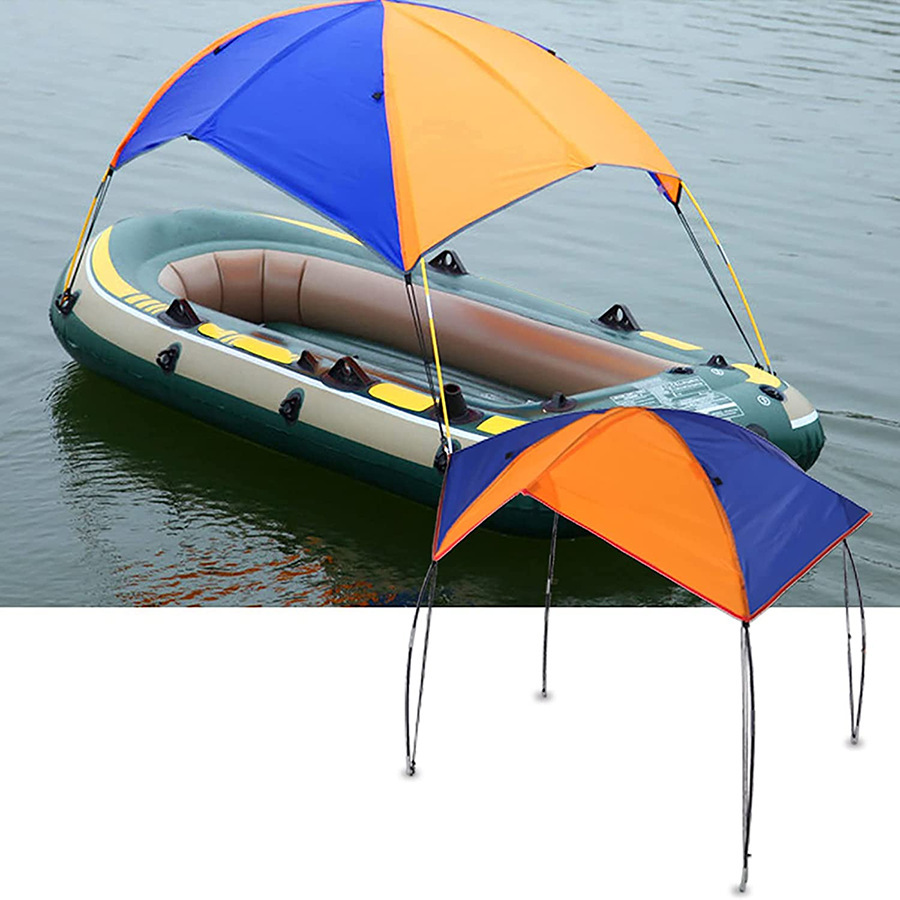 Inflatable boat awning, folding tent, sunshade, PVC inflatable boat available