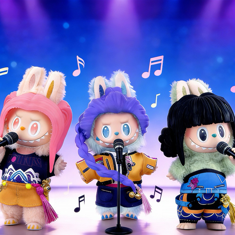 Labubu Witch Hunter Group Doll Clothes Lumi Zoe Mila Doll Clothes labubu 17cm Vinyl Figure Accessories