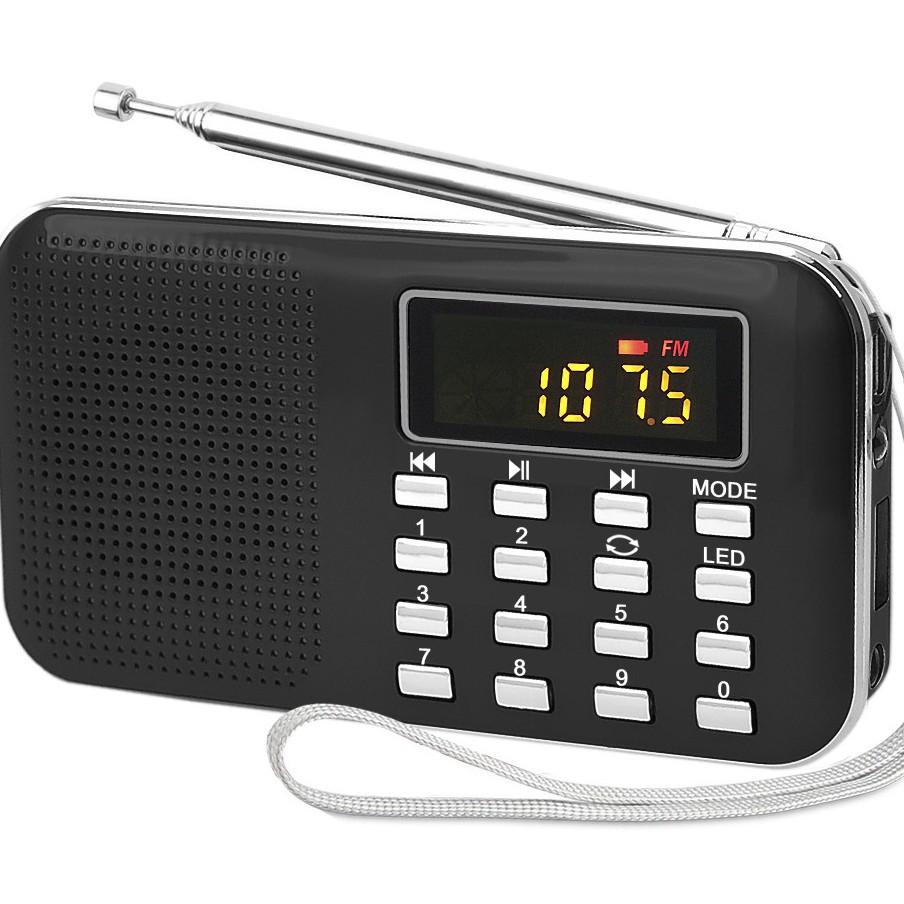 Y-896/218 Card Insert Radio Portable Mini Speaker MP3 Music Player