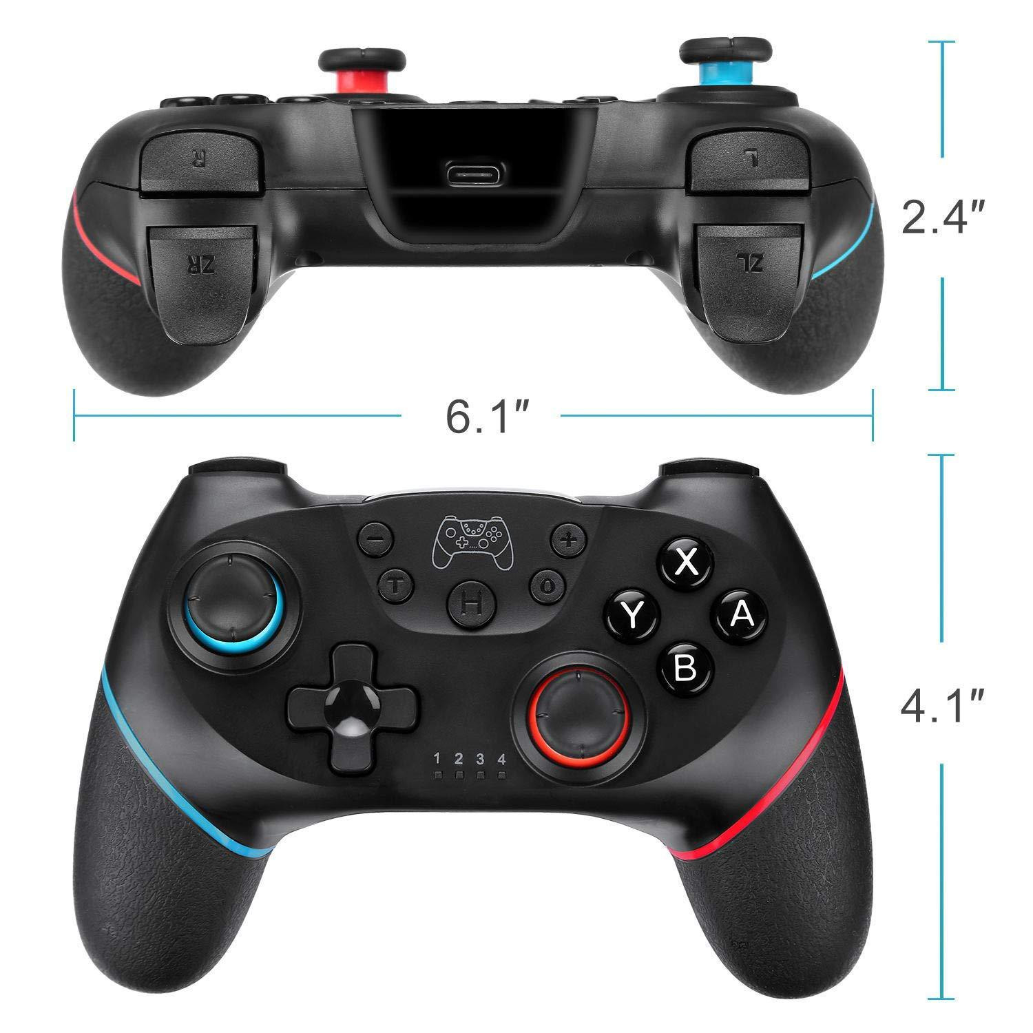 Private mold rubber-coated Switch wireless Bluetooth game handle with vibration 6-axis gyro switch PRO handle