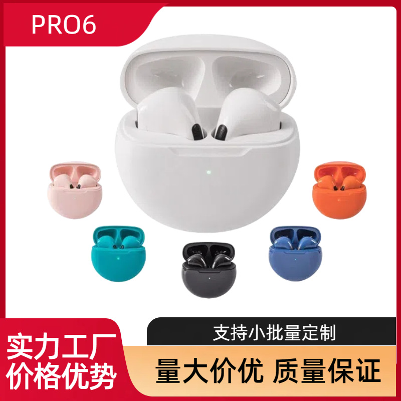 pro6 Bluetooth Headphones J6 Bluetooth Headphones pro4 Touch Headphones Wireless Stereo 5.0 Dual Ear TWS Headphones
