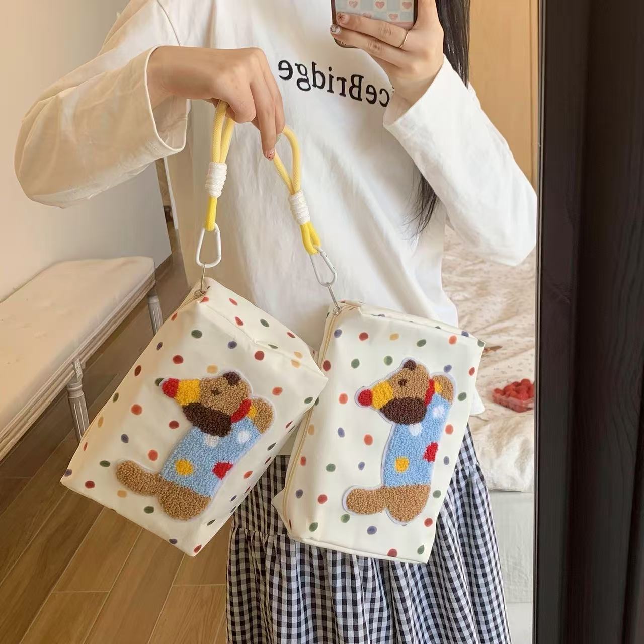 Cosmetic Bag Large Capacity Storage Cosmetic Bag Women Portable New Skincare Storage Travel Toiletry Bag Storage Bag
