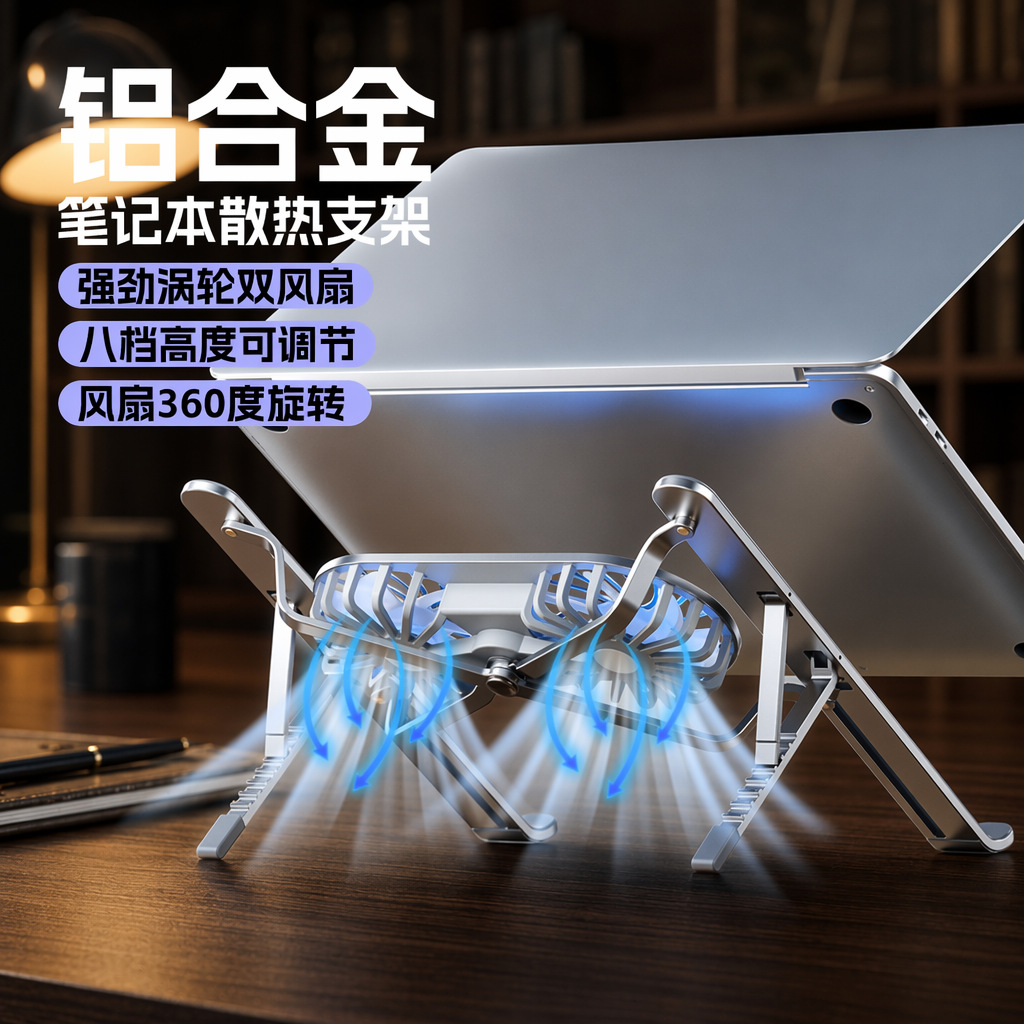 New Aluminum Alloy Tablet Computer Stand Desktop 6-gear Adjustable Laptop Cooling Stand