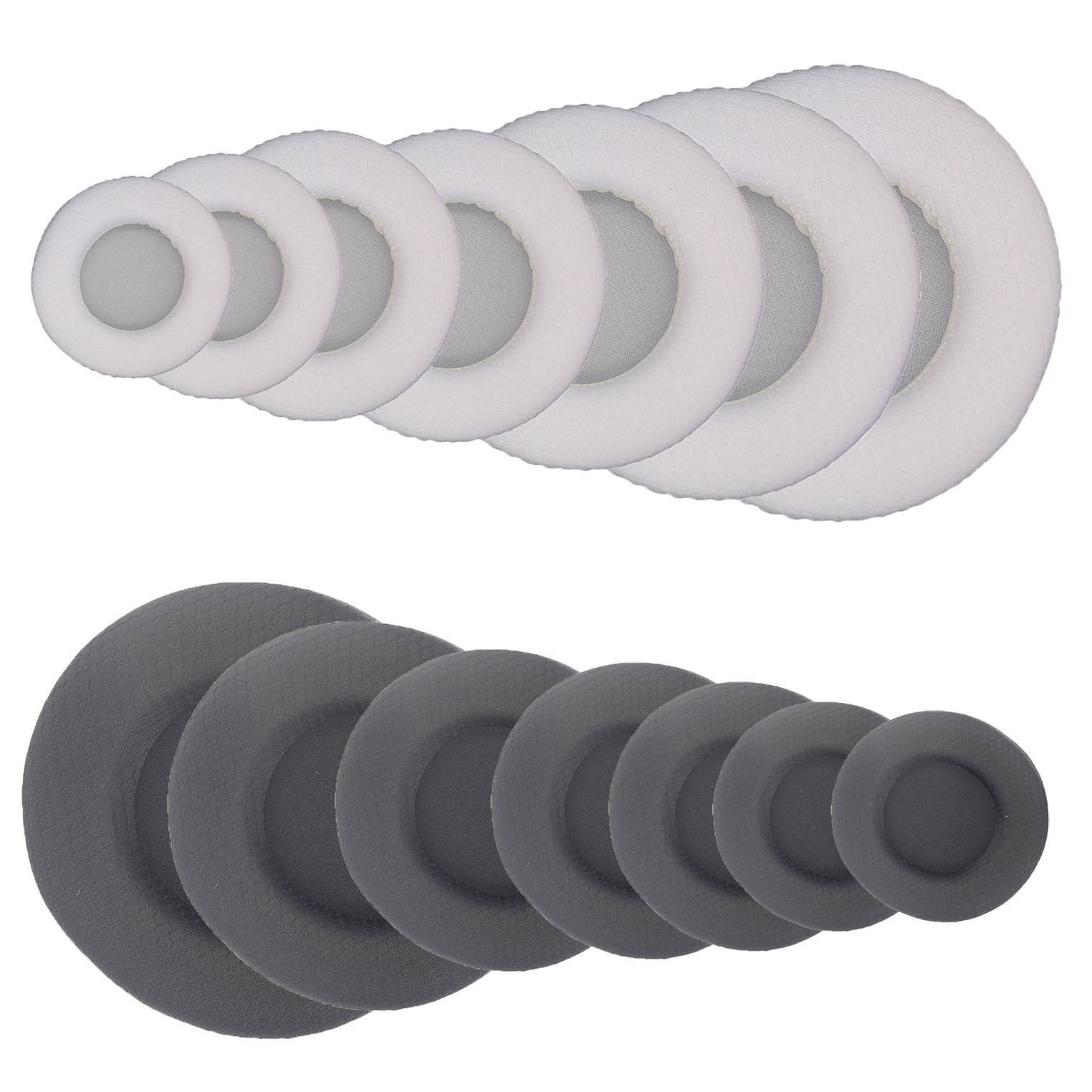 Headband universal breathable round mesh headphone cover earmuffs accessories durable non-shedding sponge protective cover leather cover