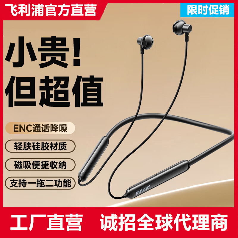 PHILIPS TAN1020 Neckband Wireless Bluetooth Earphones Sports Running Gift