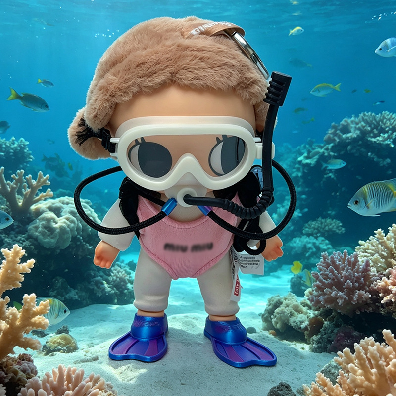 Suitable for Nyota Little Moment Vinyl Series Professional Diving Equipment Extreme Sports Scuba Swimming Set