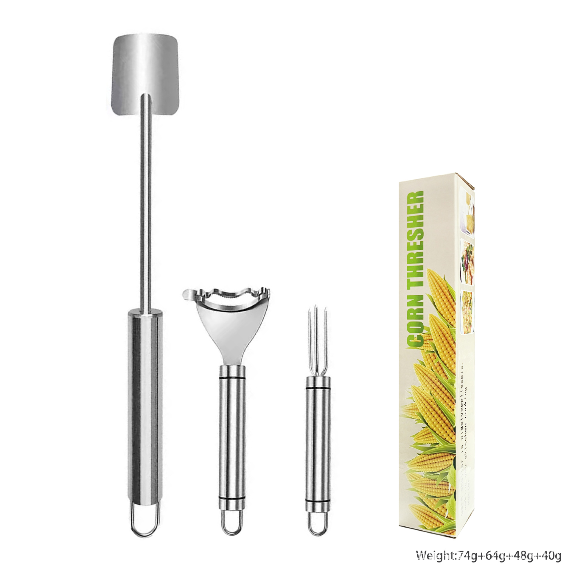 Corn peeler stainless steel corn shucker convenient tool threshing separator corn peeler household kitchen sheller