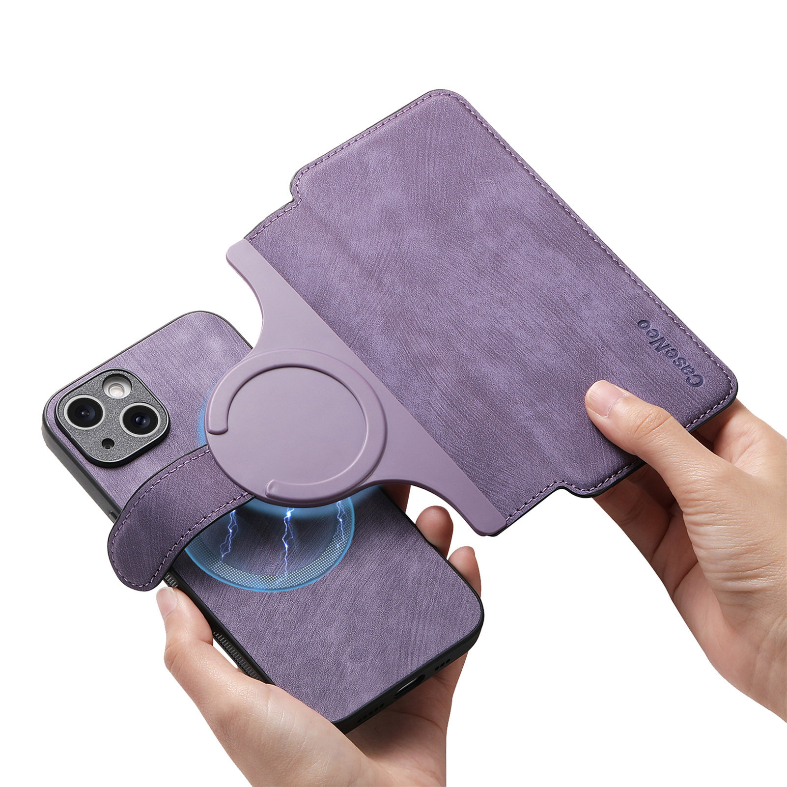 New magnetic detachable for Apple 18 phone case Magsafe strong magnetic iPhone18 flip leather case 14p case