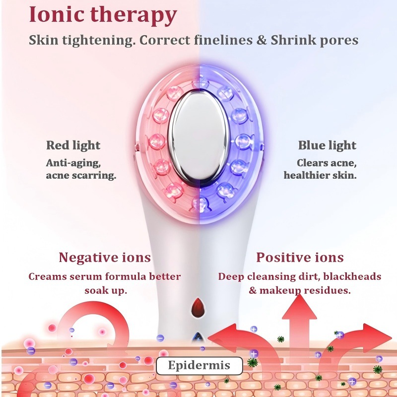 Water Light Instrument Ultrasonic Ion Import Beauty Instrument Home Use Wrinkle Reduction Firming Pore Cleaner
