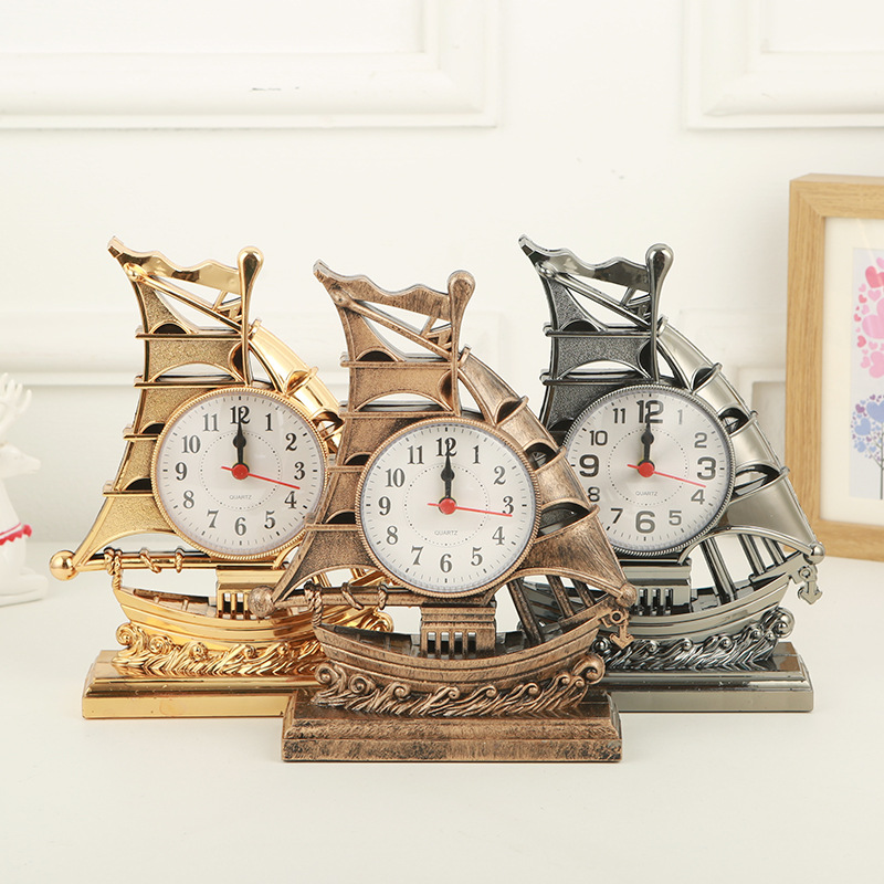 MY38634 Sailboat Alarm Clock Alarm Clock Alarm Clock Student Bedside Clock Home Alarm Clock
