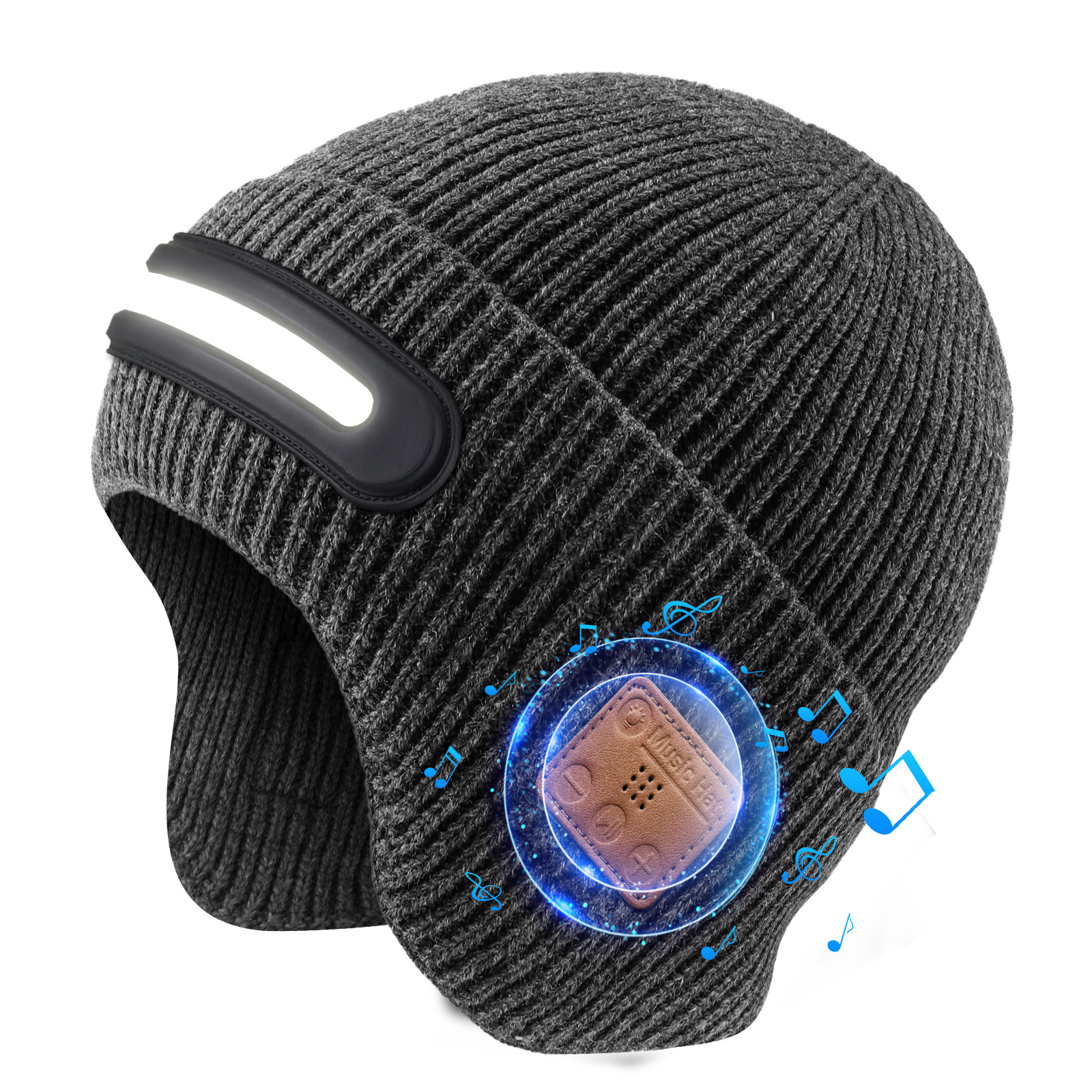 TK new and unique product LED lighting light-up hat Bluetooth music hat new
