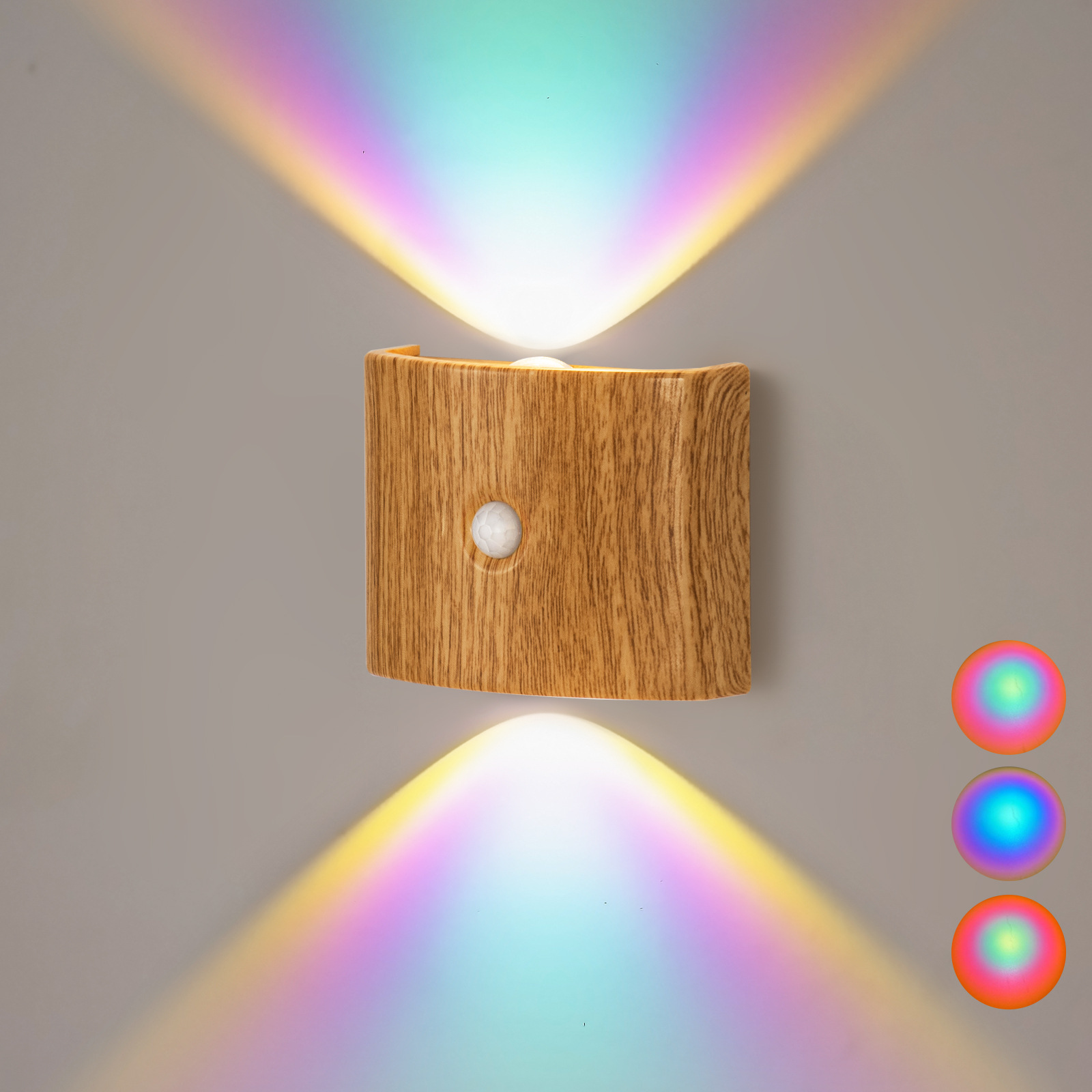 LED Infrared Induction Wall Light Corridor Hallway Entryway Balcony No Drilling Battery Wall Light