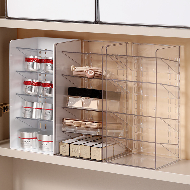 Mirror cabinet storage rack for cosmetics, acrylic shelf for bathroom, lipstick, dressing table, makeup brushes