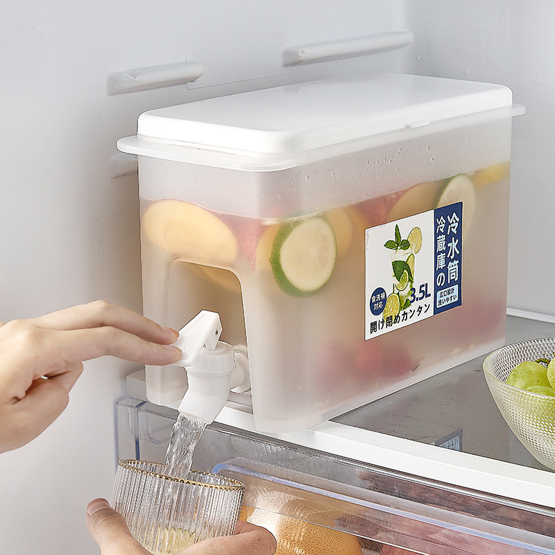 Home Simple Cold Drink Large Capacity with Faucet Refrigerator Lemon Fruit Tea Pot Cold Water Jug Cold Water Bottle