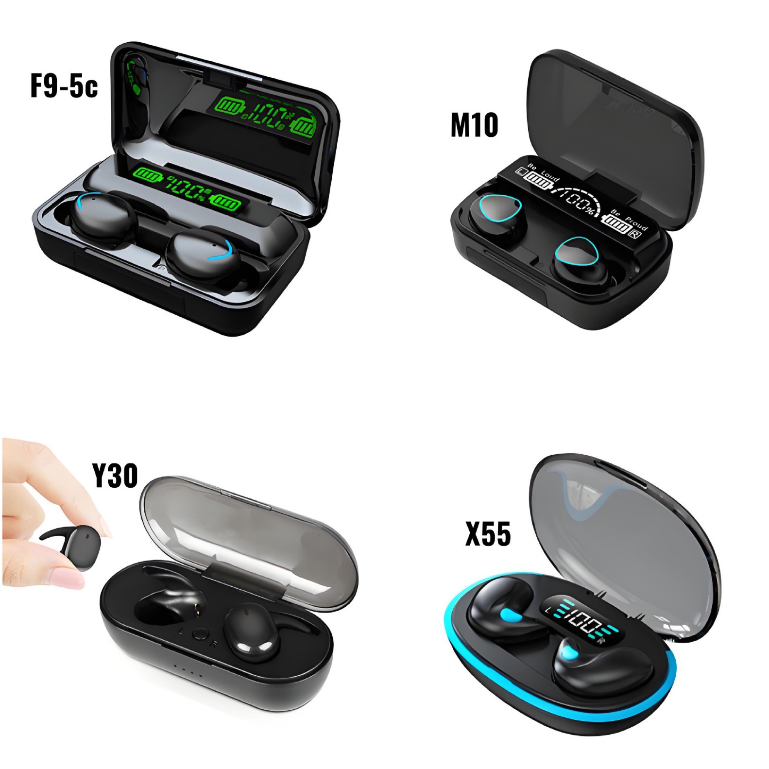 Huaqiangbei X55 Bluetooth Earphone X11 Digital Display Noise Cancellation Ultra-Long Battery Life 895B Wireless Bluetooth Earphone
