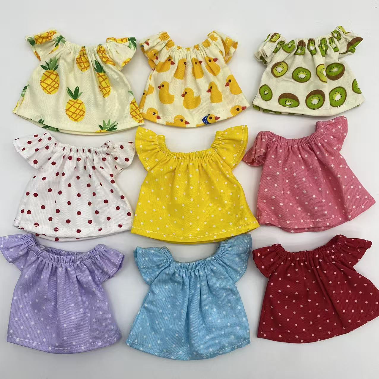 Small skirt 14cm,掌门狗 dress 10cm pendant doll top suitable for Labubu doll clothes accessories