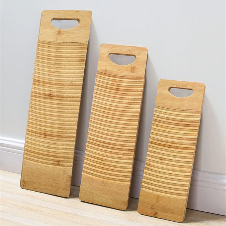 Bamboo washboard large mini laundry board household thickened small washboard bamboo non-plastic