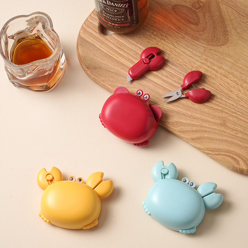 Patent Multifunctional Magnetic Crab Bottle Opener Opener Small Scissors