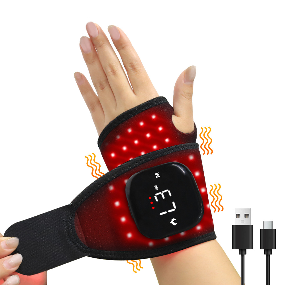 Electric Heating Red Light Wrist Guard for Tenosynovitis Joint Pain Warmth Massage Wrist Infrared Physiotherapy Device
