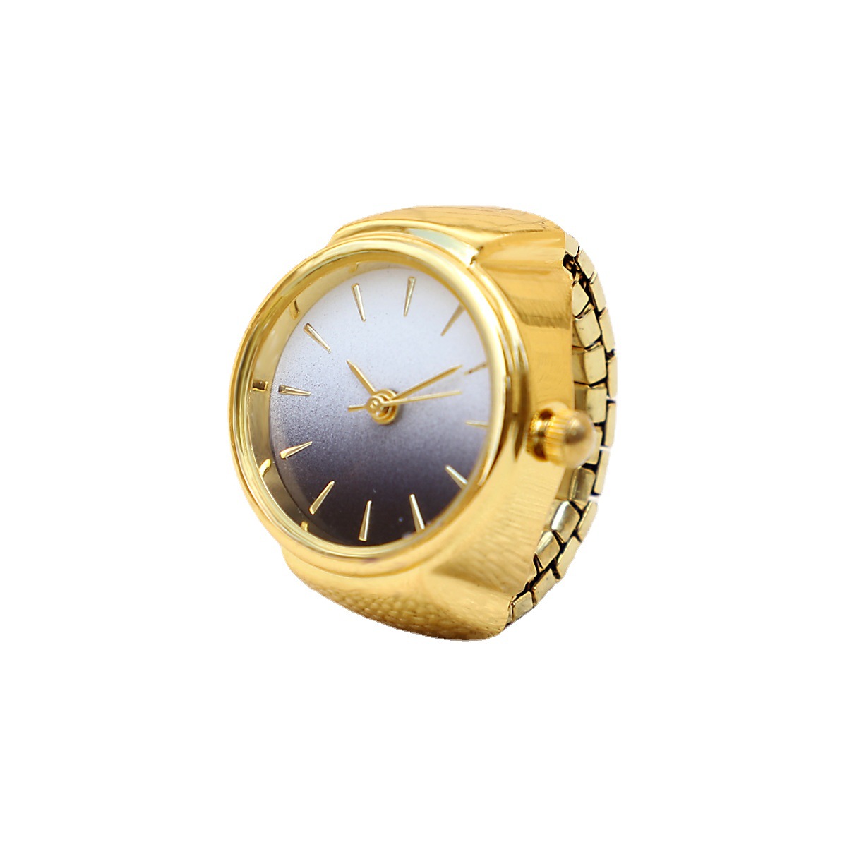 Domestic Non-Mechanical Mini Ring Watch Small Green Watch Ring Watch Niche Watch Finger Quartz Watch