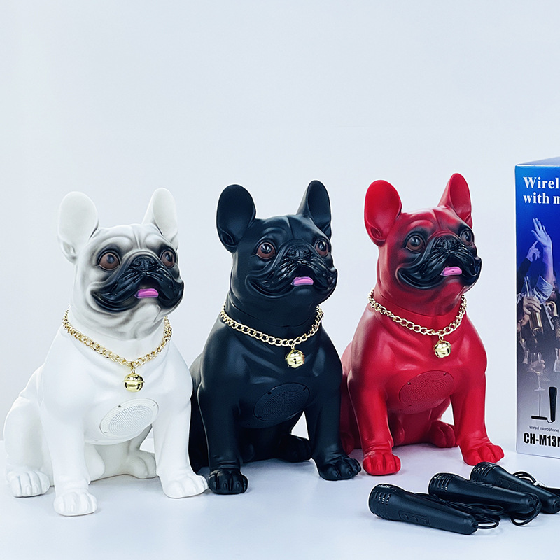 Bulldog M15 Bluetooth Speaker M11 Heavy Bass M12 Ornament Full Body Dog Wireless Card M10 Anime Speaker