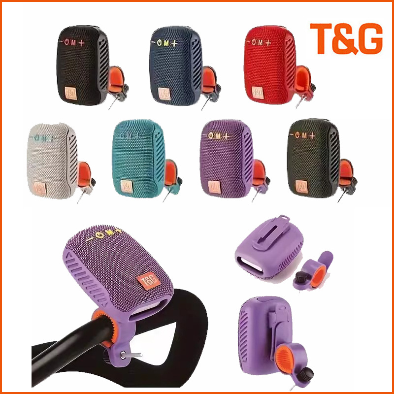 New Outdoor Cycling Speaker TG392 Fixed Bracket Heavy Bass Portable Small Speaker Card TWS Bluetooth Speaker