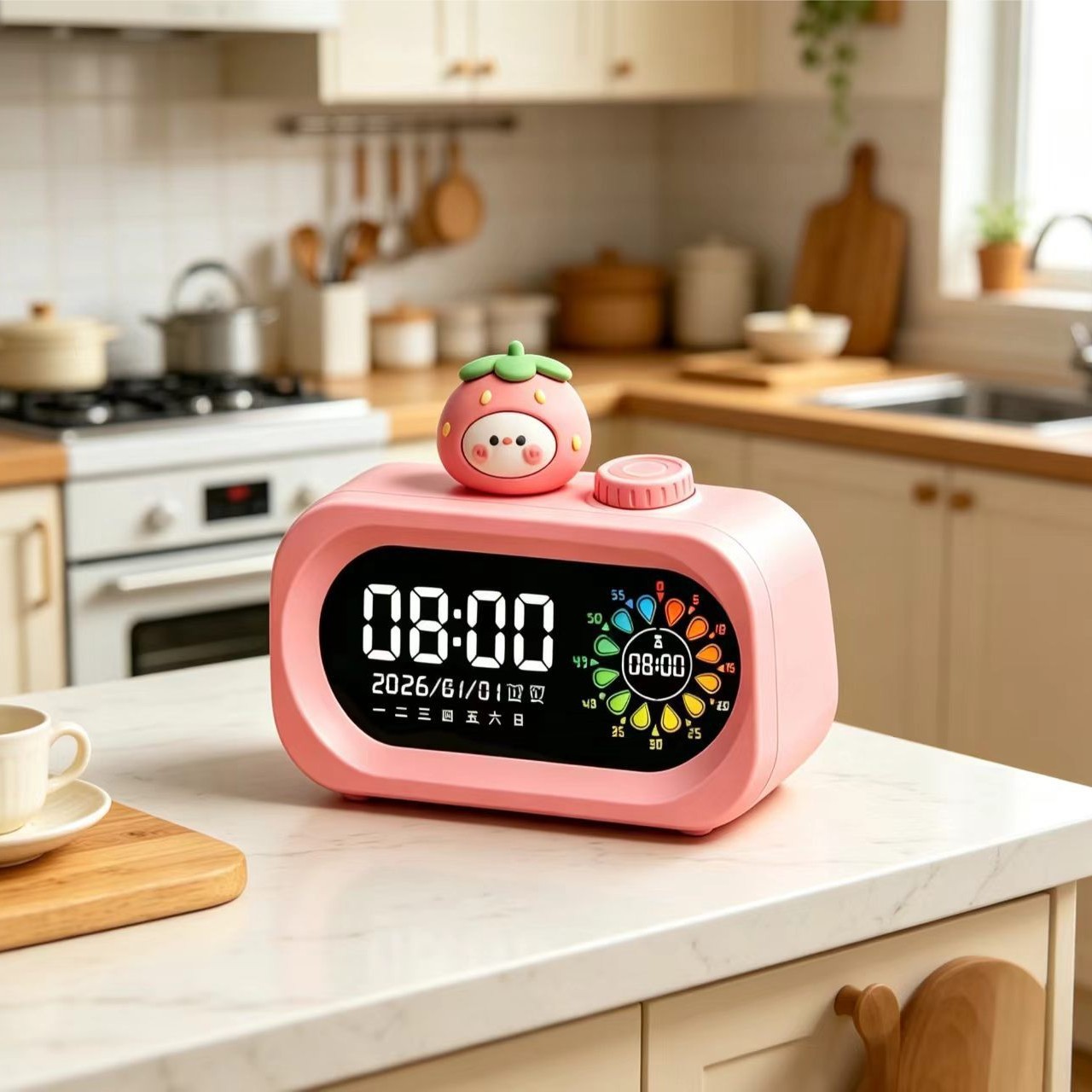 2026 New Smart Timer Alarm Clock Student Special Children Learning Wake Up Get Up Time Manager