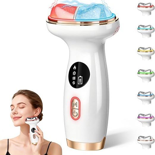 Cold Hot Neck Care Device Facial Neck Massage Device Fade Neck Lines Beauty Device Home Color Light Neck Beauty Device