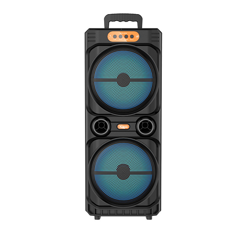 New portable square dance dual 8-inch RGB loud volume high sound quality card Bluetooth speaker