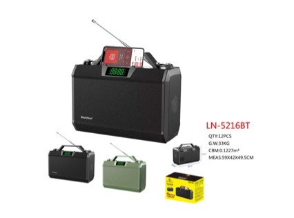 Ln5216bt Bluetooth Speaker with Display High Quality Super Bass Africa