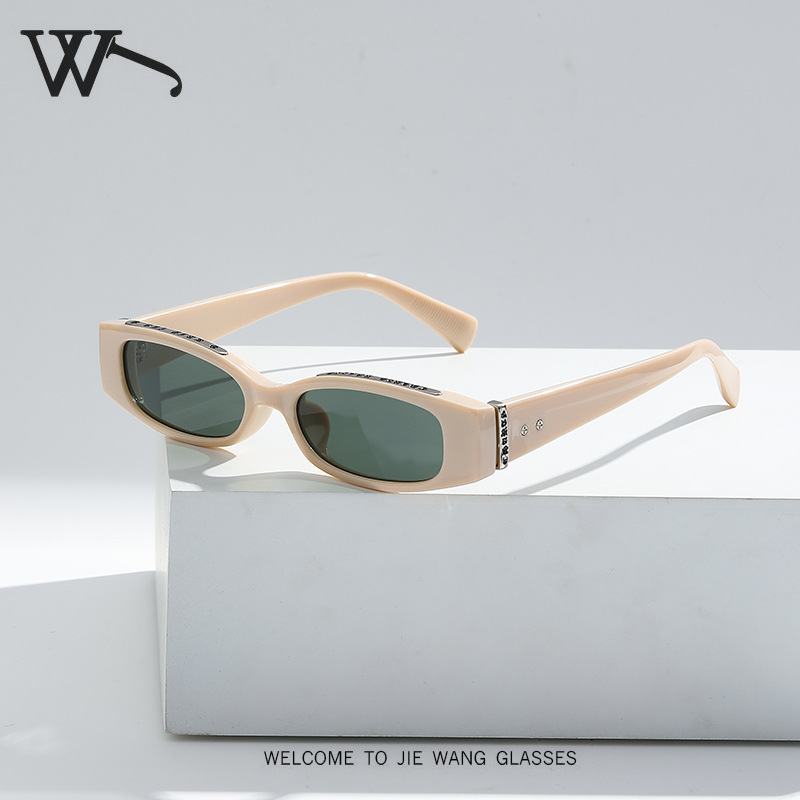 2026 New Narrow Frame Sunglasses Simple UV Protection Small Frame Sunglasses