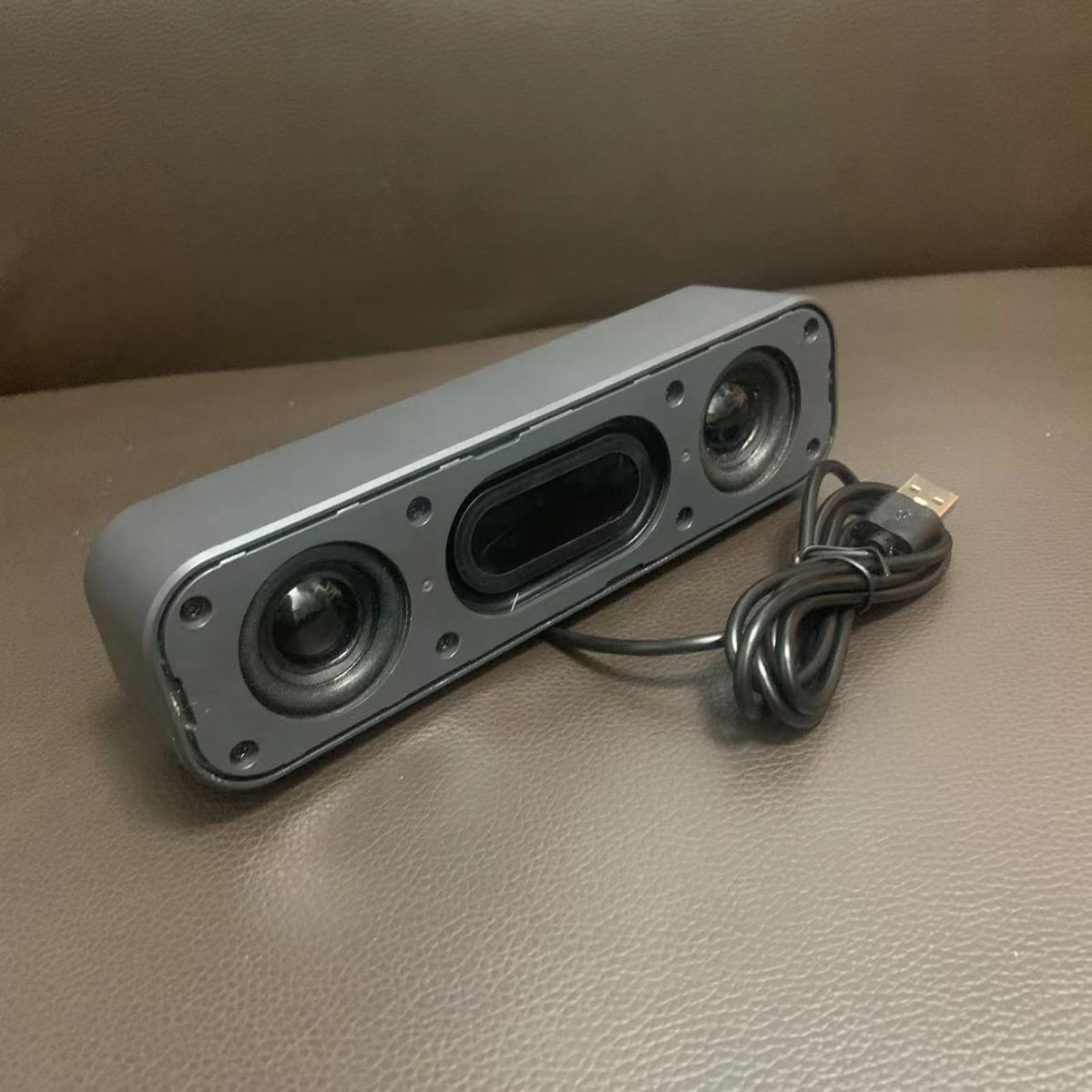 Computer USB Desktop Small Speaker, Laptop Portable Desktop Long Sound Bar Sound Card Speaker Stereo