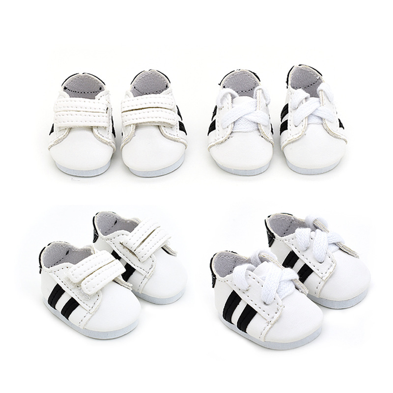 Chubby Body 20cm Cotton Doll Lace-Up Shoes Sneakers 14-Inch Doll Casual Sports Shoes