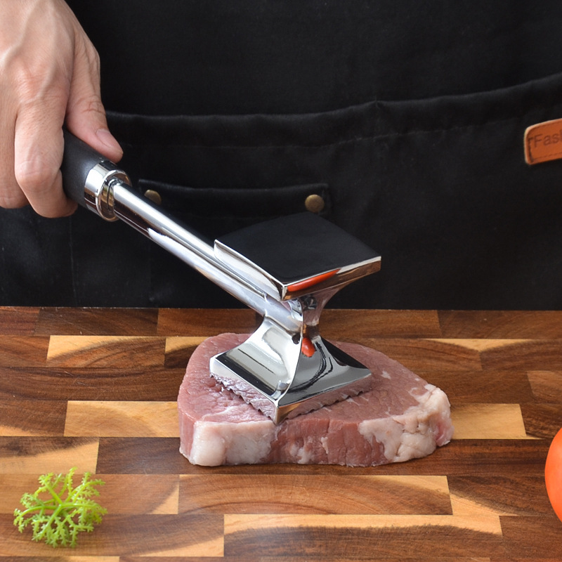 Household aluminum meat tenderizer thickened tender meat tenderizer beef pork chop meat tenderizer kitchen gadget large size meat mallet