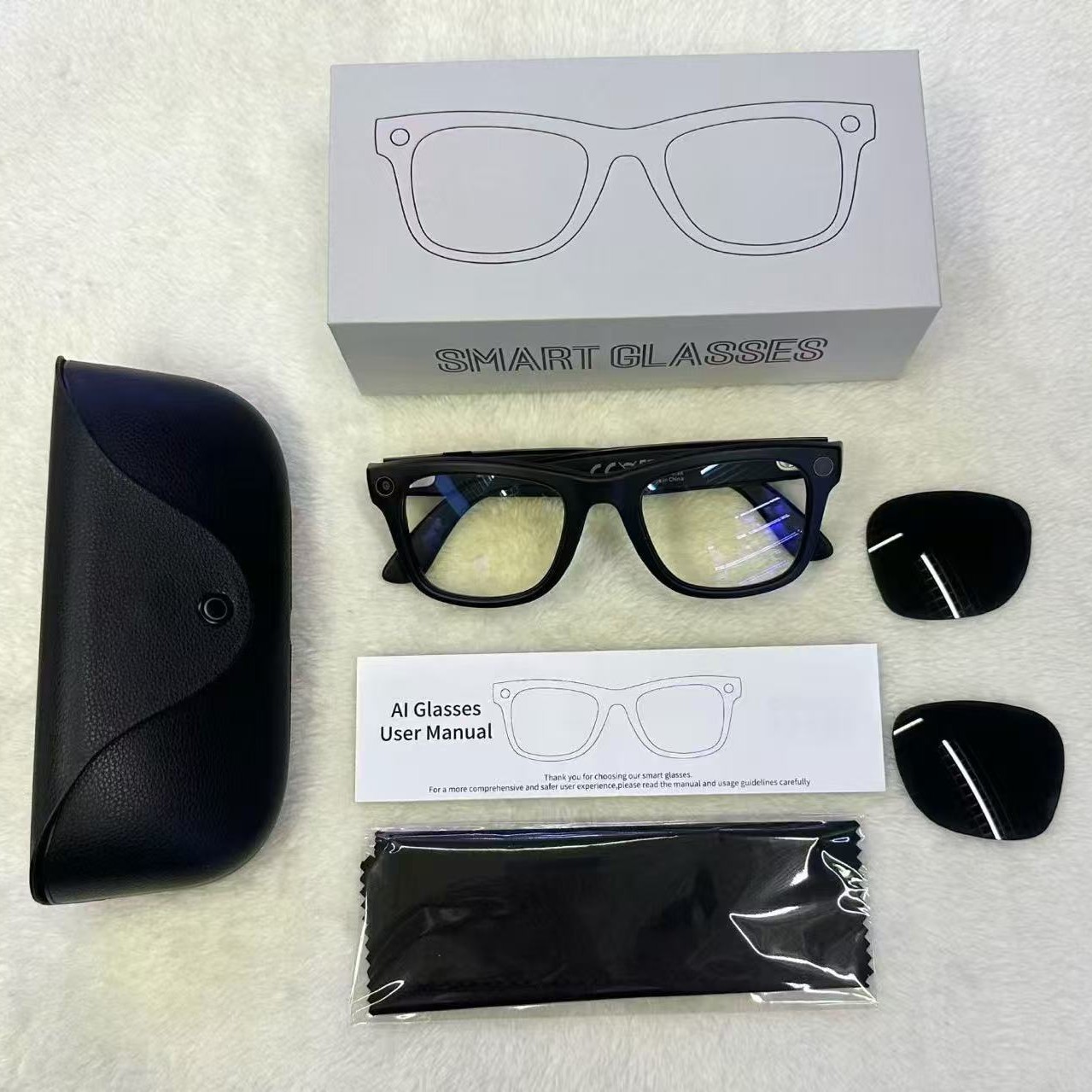 New MT5 ultra smart glasses 8 million pixel shooting video recording AI smart Q&A interactive glasses