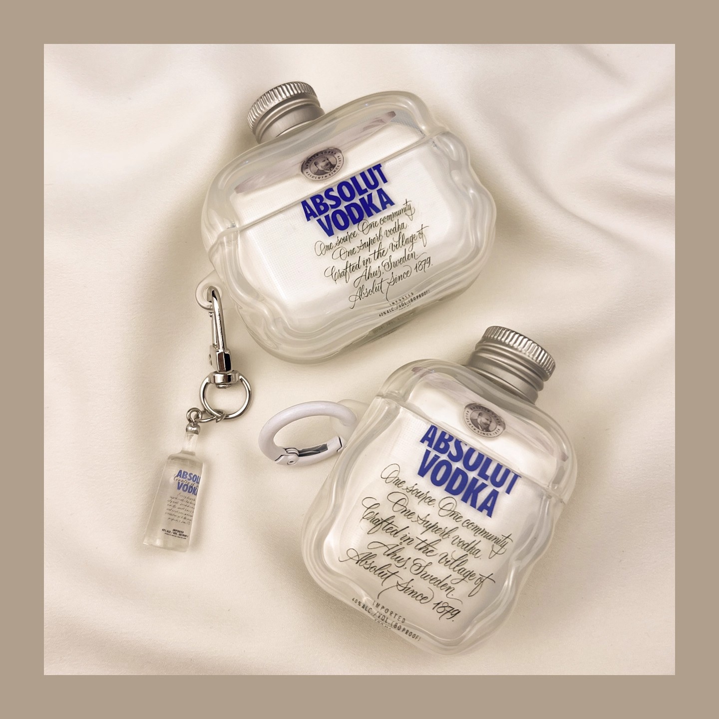 Vodka bottle AirPods 4th generation wireless Bluetooth earphone case, compatible with Apple AirPods 2/3/Pro protective case