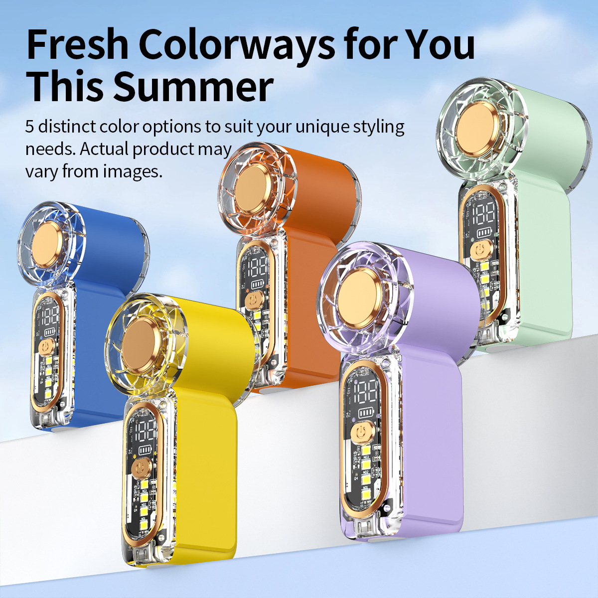 X699 mini handheld fan rechargeable pocket fan high wind small portable high-speed small cannon turbo brushless