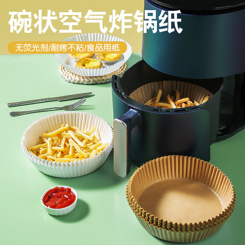 Air Fryer Special Paper Paper Pad Food-Grade Oil-Absorbing Paper Pad Baking Household Food Silicone Oil Paper Paper Plate Baking