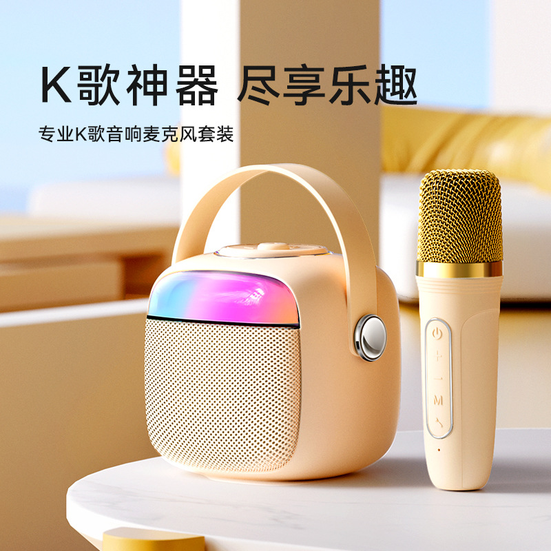 havit Portable Home Microphone Speaker All-in-one Karaoke Wireless Bluetooth Speaker Small Gift