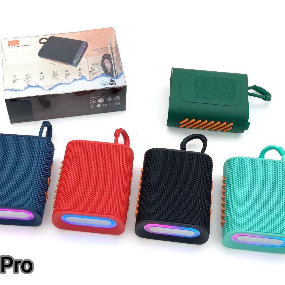 GO4PRO Bluetooth Speaker with Ambient Light Outdoor Loud Volume Home Desktop High Quality Bass Mini Speaker