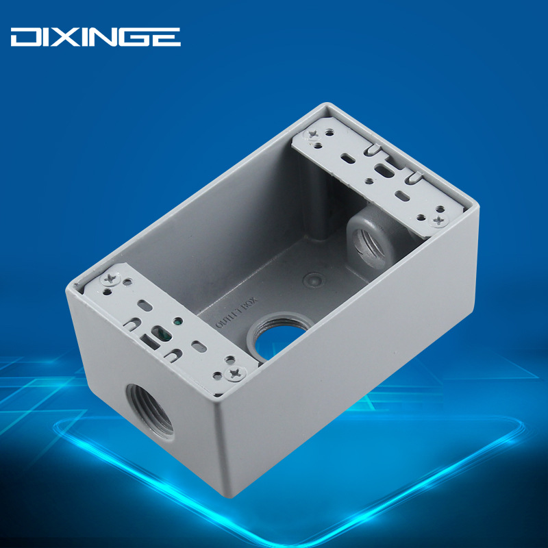 118 type American surface-mounted junction box, American standard power socket aluminum cast iron surface box American standard wall switch bottom box