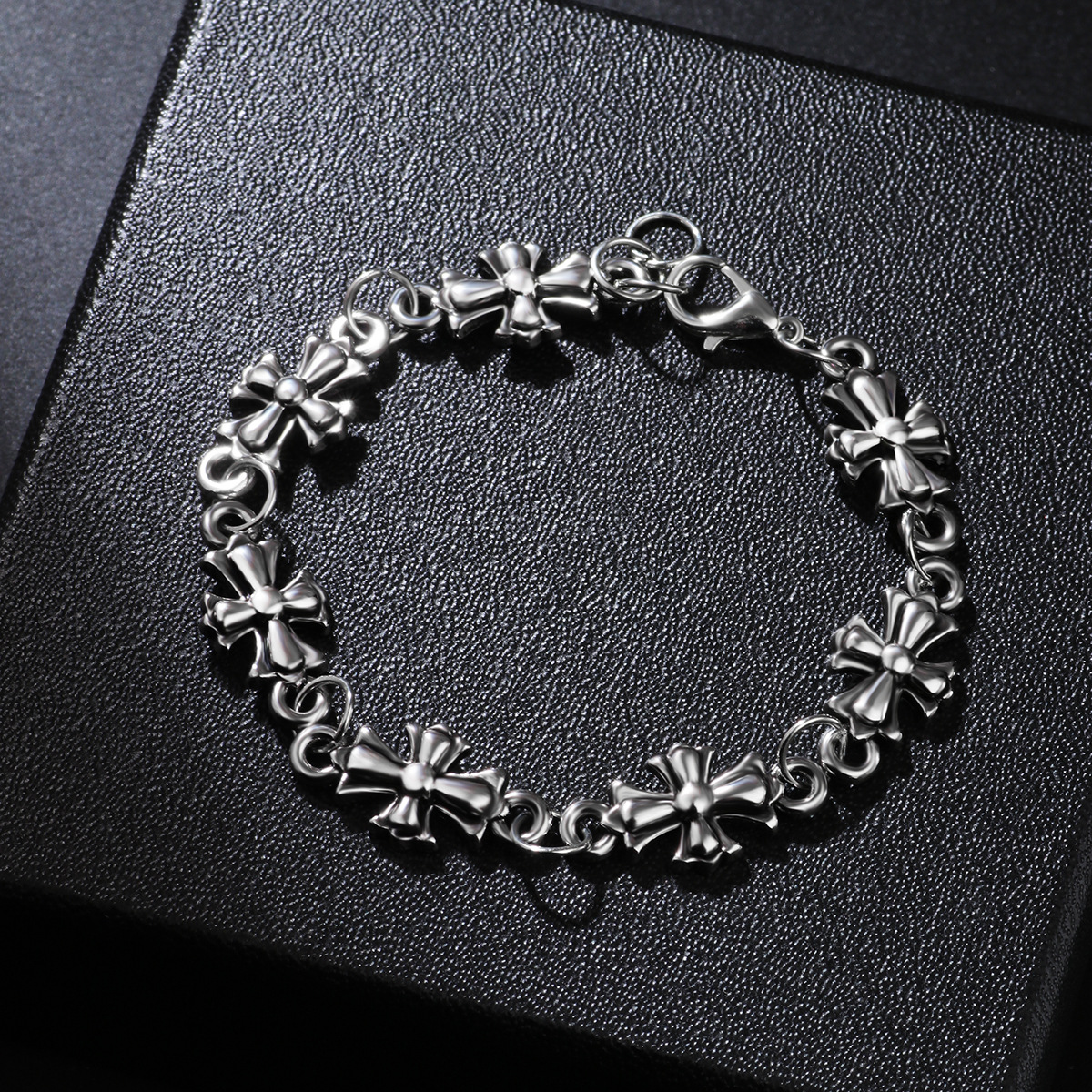 New Gothic Cross Men's Alloy Bracelet High Quality Street Gothic Style