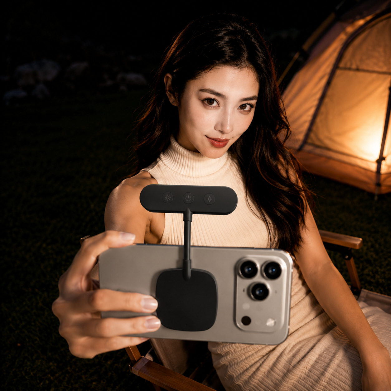 Mobile phone magnetic fill light magsafe screen light live streaming photography selfie reading lamp eye-protection night light