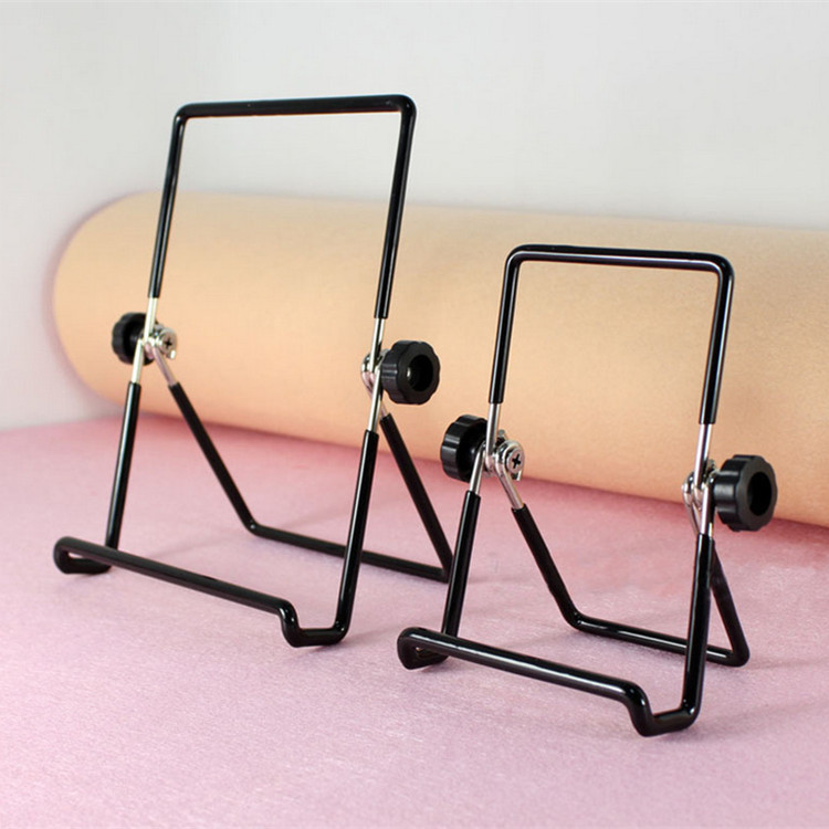 Tablet metal stand iron stand desktop tablet stand large black small black metal lazy stand