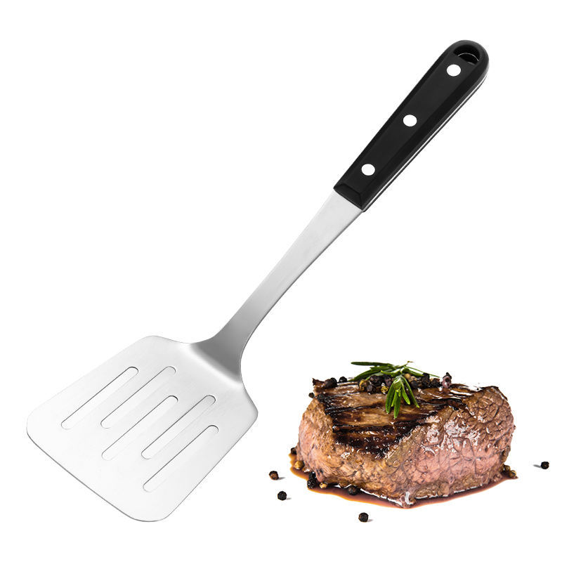 Modern minimalist stainless steel spatula, steak spatula, fish spatula, kitchen steak turner, slotted spatula tool